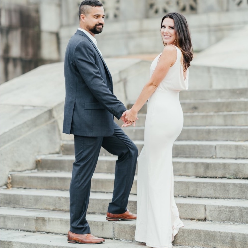 Lulus Ivory/Blush Maxi Dress